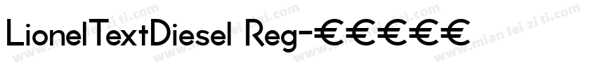 LionelTextDiesel Reg字体转换